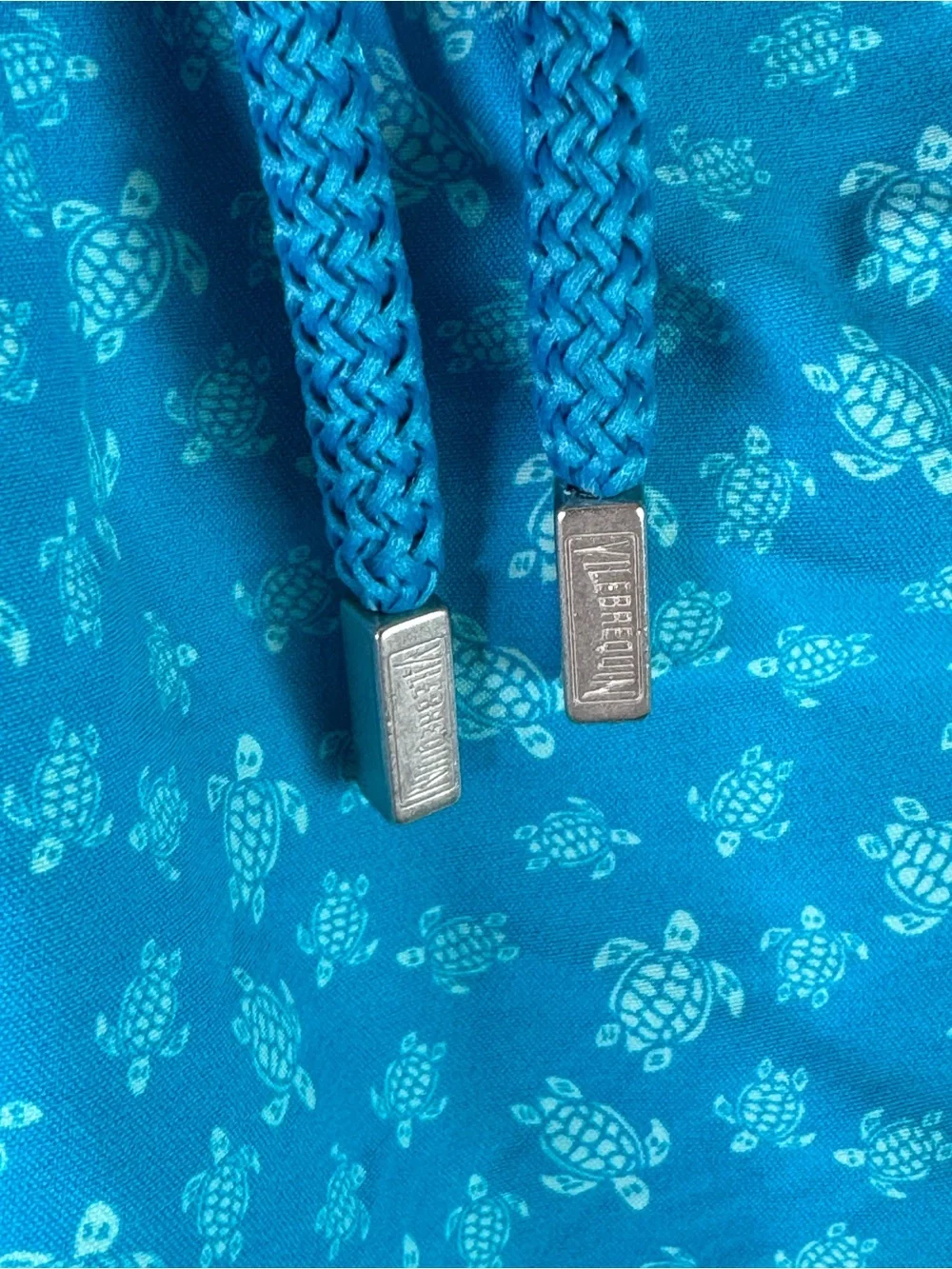Vilebrequin Mini Turtles Moorea Swim Trunks Shorts Blue Hawaii Men's Size Large
